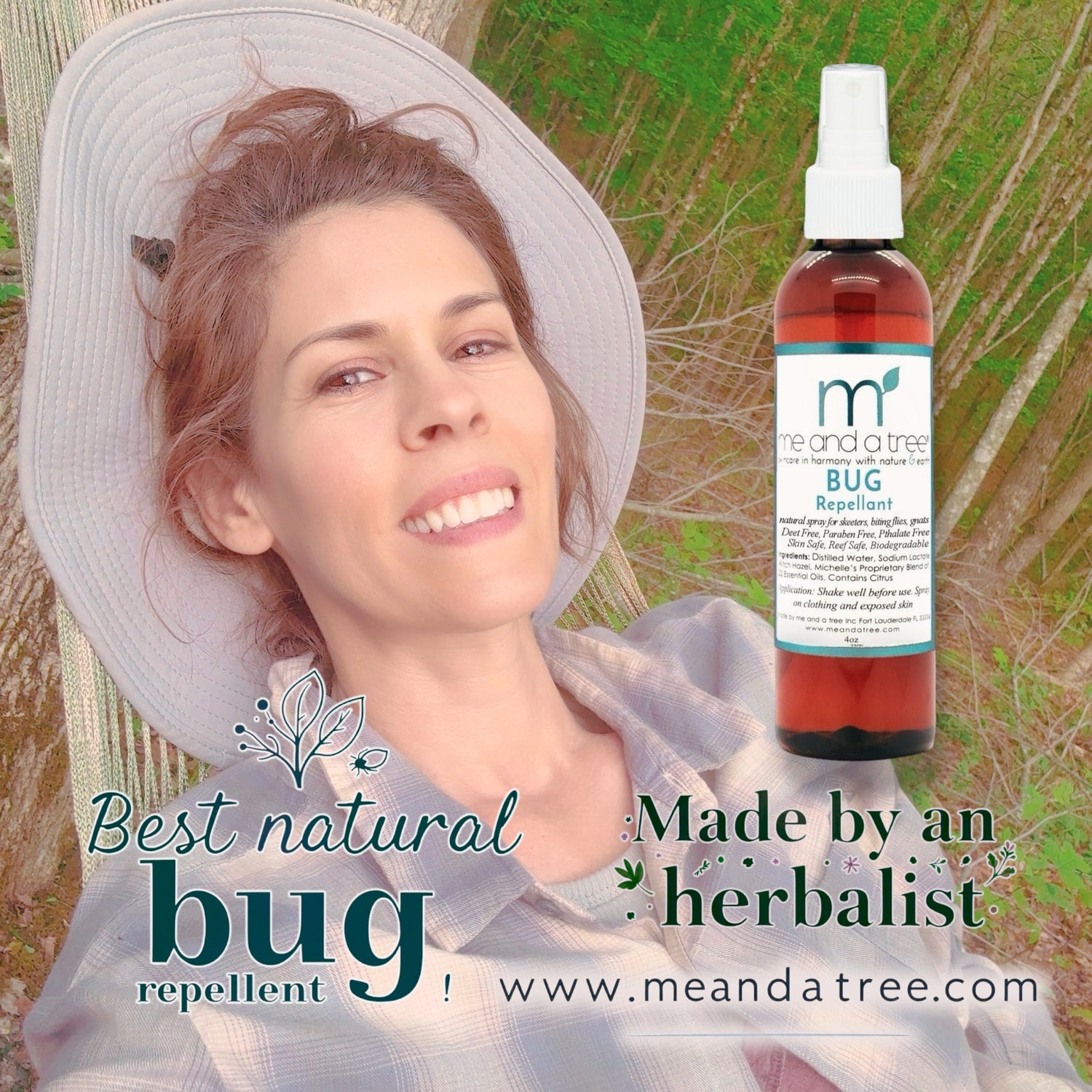 Michelle Touchstone Skincare Formulator For Me and Tree Bug Repel