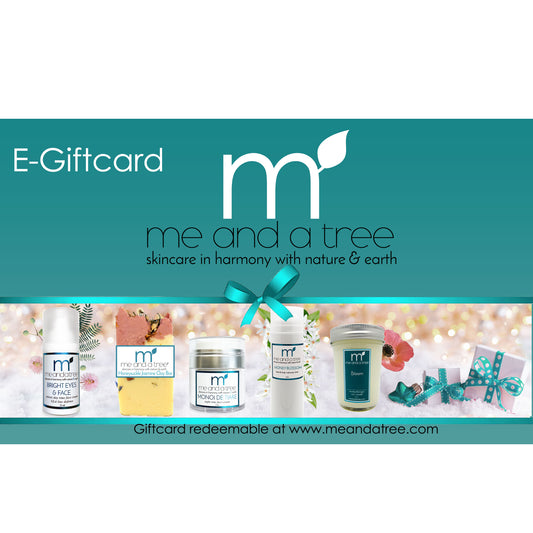 Me and a Tree Natural Skin Care Gift Cards