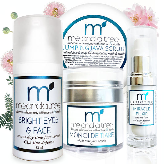 Best Natural Skin Care Face Care Gift Set Routine Scrub Mask Serum Eye Face Cream