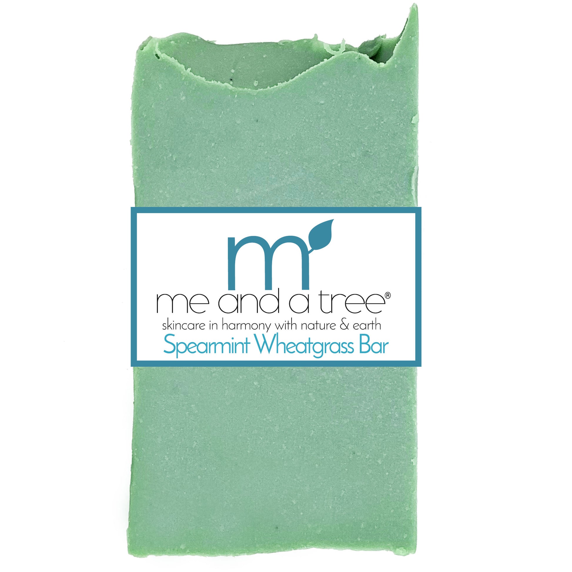 Best Spearmint Wheatgrass Soap artisan handcrafted soap made with spearmint, wheatgrass, shea butter, and olive oil that offers a skin-balancing and stimulating cleanse for all ages and skin types.