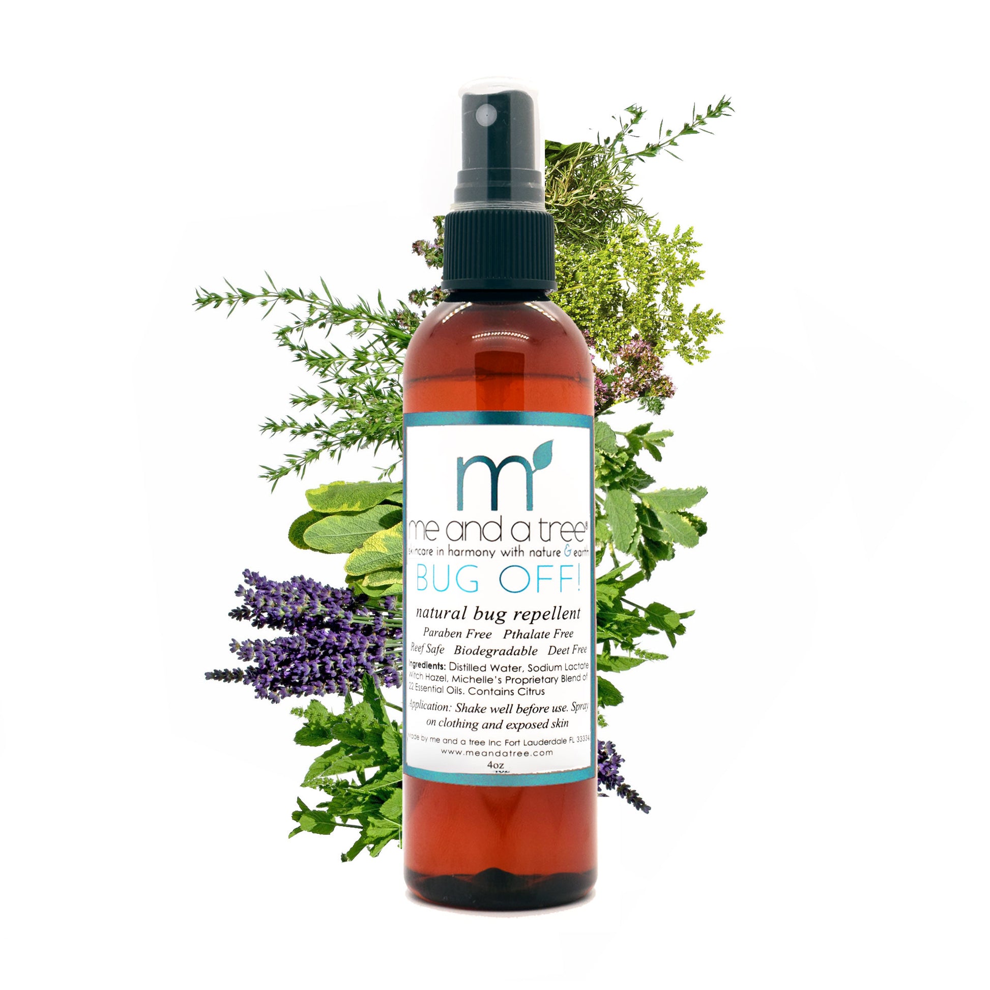 Bug Off Repellent - Natural and Biodegradable and Fly Protection – Me and a Tree Natural Skin Care