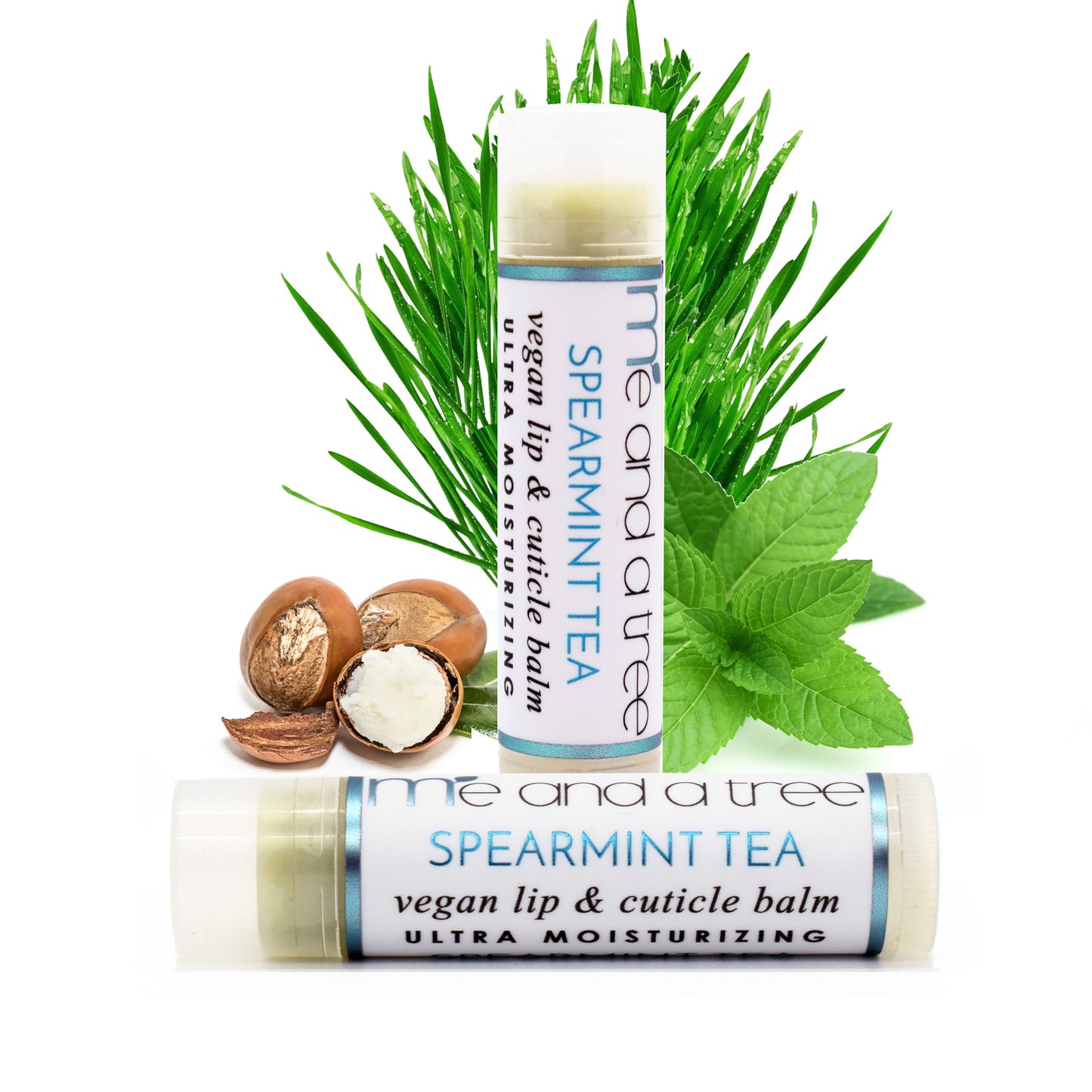 Best Spearmint Tea Natural Lip Cuticle Balm Vegan Organic By Me and a Tree Skincare